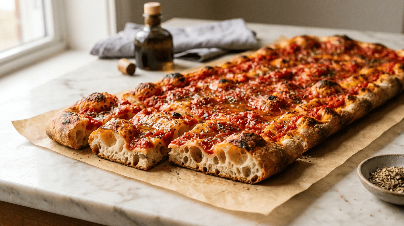 Pizza in Teglia